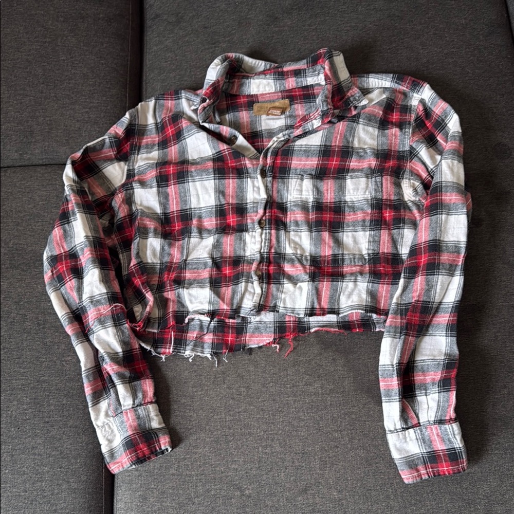 Plaid Women’s Cropped Shirt
